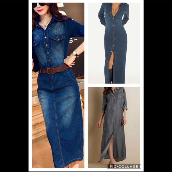 Vintage Moda International Denim Dress - Picture 8 of 9